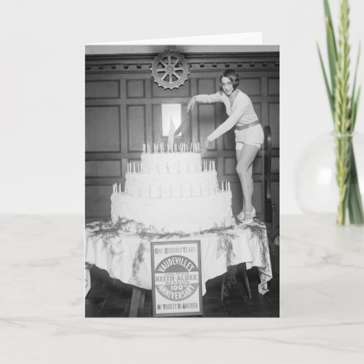 Vaudeville-Geburtstags-Party: 1926 Karte (Vorderseite)