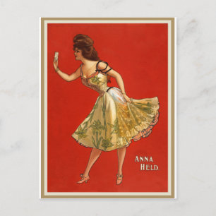 Vaudeville-Star Anna Held aus der viktorianischen Postkarte
