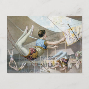 Vaudeville, Zirkusshows Postkarte