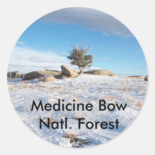 Vaudewoo - WY, USA Runder Aufkleber (Vorderseite)