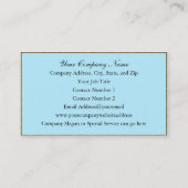 Vaudreante Flutter Damask Beruflich Visitenkarte (Rückseite)