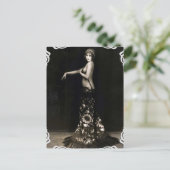 Vaudville Showgirl Vintag Postcard Postkarte (Stehend Vorderseite)