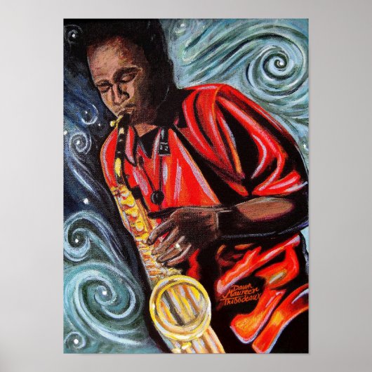 Vaughn and his Sax Poster (Vorne)