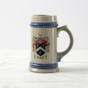 Vaughn Wappen Stein Bierglas
