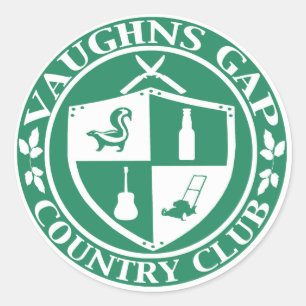 Vaughns Gap Countryklub-Aufkleber Runder Aufkleber