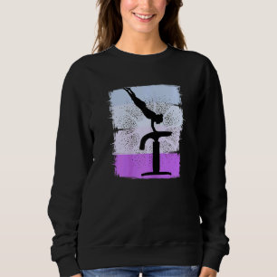 Vault Gymnast Drehend Cartwheels Jumping R Sweatshirt