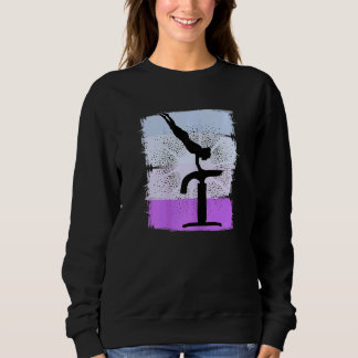 Vault Gymnast Drehend Cartwheels Jumping R Sweatshirt