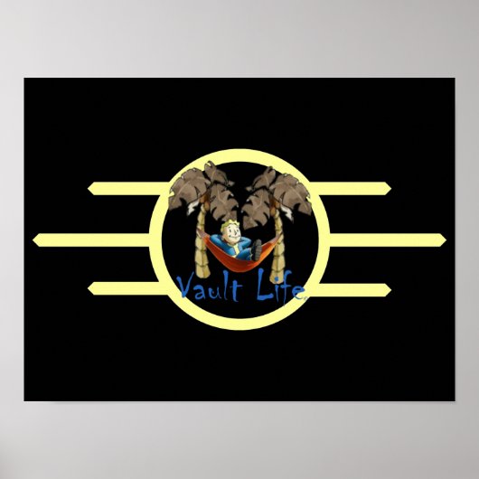 Vault-Life-Wall-Poster Poster (Vorne)