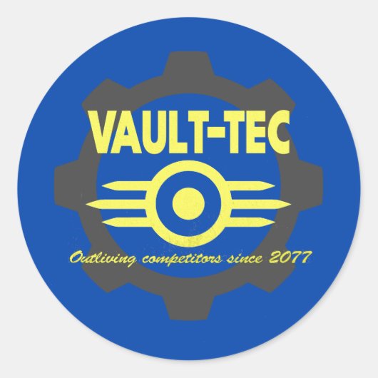 Vault-Tec - überlebende Wettbewerber Runder Aufkleber (Vorderseite)
