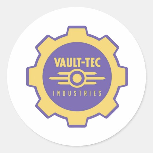 Vault-Teck Runder Aufkleber (Vorderseite)