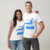 Vaulting Figure - Baby Blue T-Shirt (Unisex)