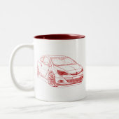Vaux Astra GTC 2012 Zweifarbige Tasse (Links)