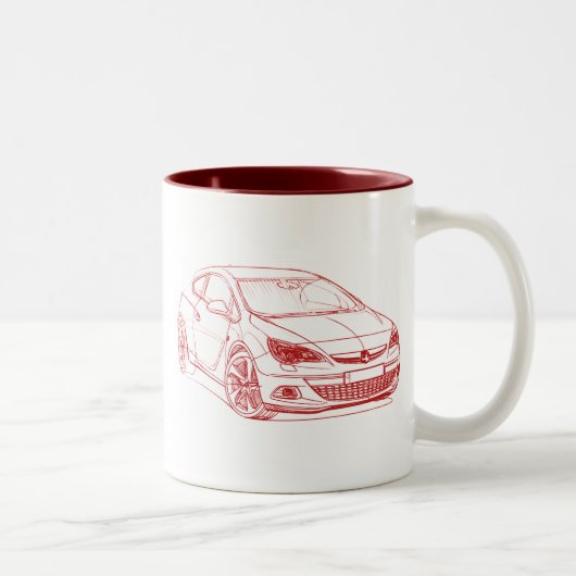 Vaux Astra GTC 2012 Zweifarbige Tasse (Rechts)
