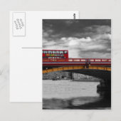 Vauxhall Bridge Thames London Postkarte (Vorne/Hinten)