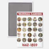 Vauxhall Gardens Magnet (Vorderseite/Rückseite)