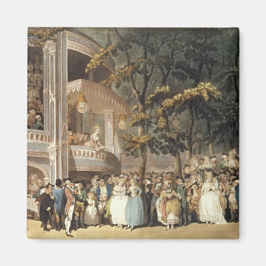 Vauxhall Gardens von Ackermann Magnet (Vorne)