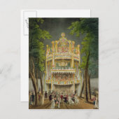 Vauxhall Gärten, 1808 Postkarte (Vorne/Hinten)