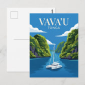 Vava'u-Inseln Tonga Postkarte (Vorne/Hinten)