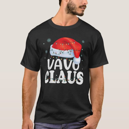 Vavo Claus Xmas Familie Matching Funny Oma Chri T-Shirt (Vorderseite)
