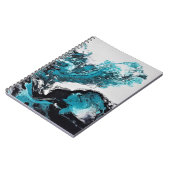 Vawes abstrakt Spiral Foto Notebook Notizblock (Linke Seite)