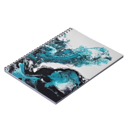 Vawes abstrakt Spiral Foto Notebook Notizblock (Linke Seite)