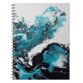 Vawes abstrakt Spiral Foto Notebook Notizblock (Vorderseite)