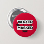 VAX & MASK ME! BUTTON (Vorne & Hinten)