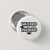 VAX & MASK ME! BUTTON (Vorne & Hinten)
