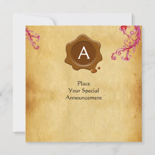 VAX SIEGEL topaz Einladung (Rückseite)