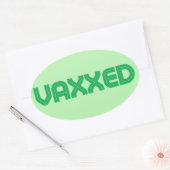Vaxxed Labels Ovaler Aufkleber (Umschlag)