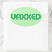 Vaxxed Labels Ovaler Aufkleber (Tasche)