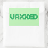 Vaxxed Labels Rechteckiger Aufkleber (Tasche)