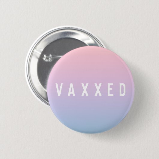 Vaxxed | Pastel Gradient Covid-19 geimpft Button (Vorne & Hinten)