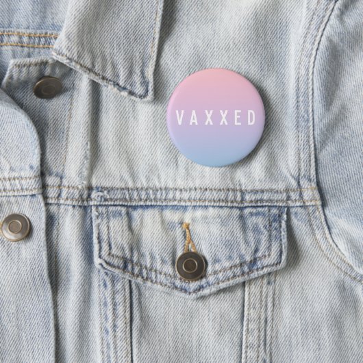 Vaxxed | Pastel Gradient Covid-19 geimpft Button (Beispiel)