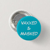Vaxxed und Masked Button On (Maskierte) Taste (Vorne & Hinten)