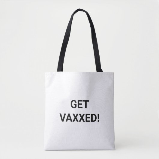 Vaxxter Text-Minimalistin Modernität Tasche (Vorderseite)
