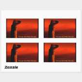 Vayeira - Lot-Ehefrau Rechteckiger Aufkleber (Blatt)