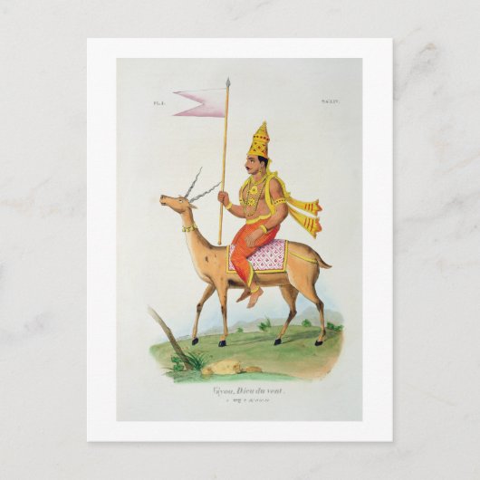 Vayu, graviert von C. de Motte (1785-1836) (Farbe Postkarte (Vorderseite)