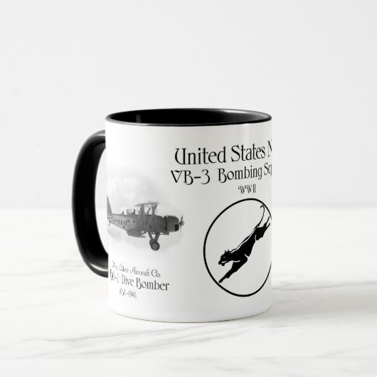 VB-3 Bombing Squadron. -. WW2 Tasse (Vorderseite Links)