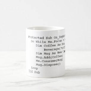 VB.Net Kaffee-Subroutine Kaffeetasse