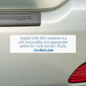 VBAC: Sicher, angemessen, PassendStoßdämpfer Autoaufkleber (Auf Auto)