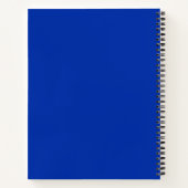 "VBRANT Blue" KUNDENBARE Hardcover Notizblock (Rückseite)