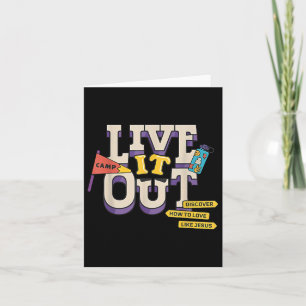 VBS 2025 Christlich Youth Camp Live It Out Bible S Karte