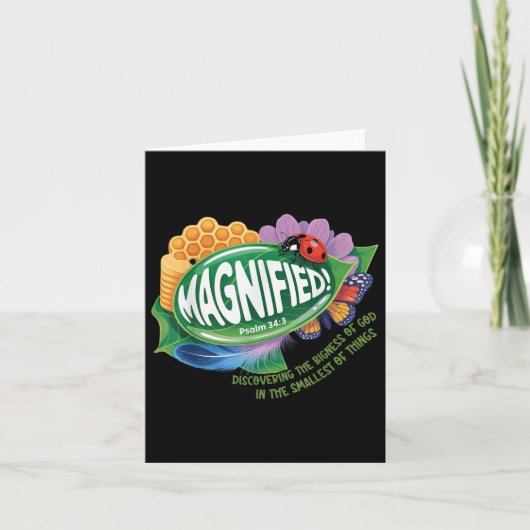 Vbs 2025 Magnified Smallest Insects Adventure Vbs Karte (Vorderseite)