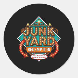 Vbs 2026 Junk Yard Redemption Vacation Bible Runder Aufkleber