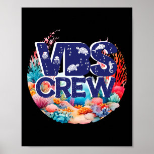 Vbs Crew Ferienbibel Schule Scu Vbs Crew Ozean  Poster