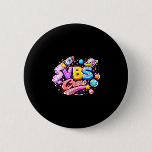 Vbs-Crew Ferienbibel Schule-Squad religiös Button