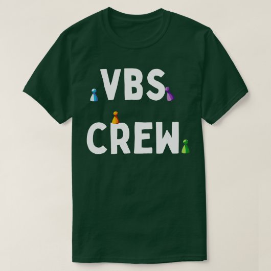 VBS Crew Vacation Bible School Game Pieces Thema T-Shirt (Design vorne)