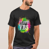 Vbs Crew Vacation Bible School Paint Splatter T-Shirt (Vorderseite)