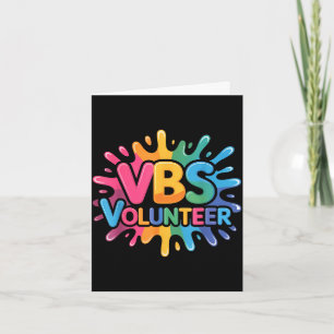 Vbs-Freiwilligen-Tie-Dye-farbige-Ferien-Bibel Karte